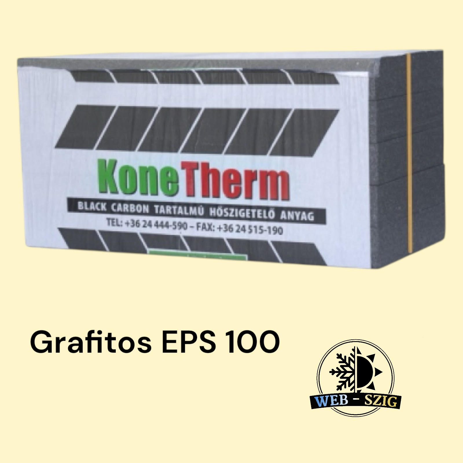 Grafitos lépésálló hungarocell.
