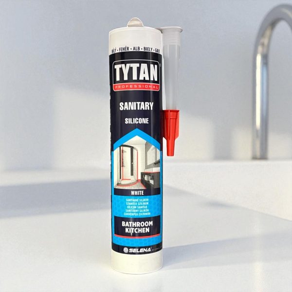 Tytan szaniter szilikon, egy tartós tömítő anyag.